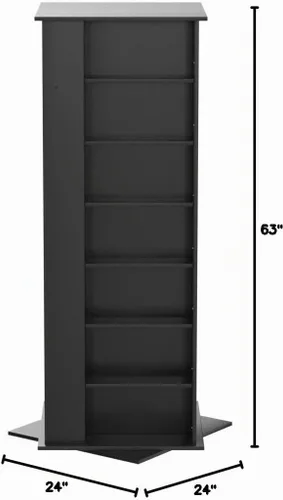 Vista 2 de Venture Horizon Torre giratoria multimedia 1600 Grande-Black Acabado negro