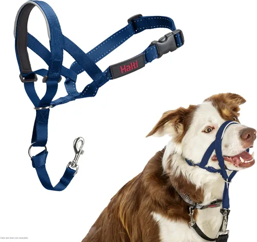 Vista 31 de Collar Halti - Detén a tu perro de tirar de la correa. Ajustable, reflectante y ligero, con banda nasal acolchada. Collar anti-tirón de Negro