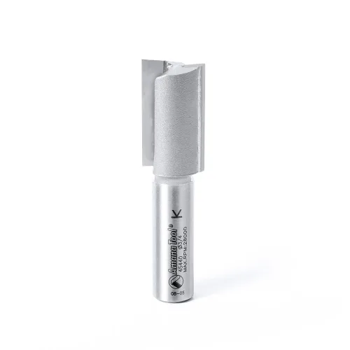 Vista 3 de Amana Tool 45424 Broca de enrutador de inmersión recta de alta producción con punta de carburo, 0,5 pulgadas de diámetro x 3,81 pulgadas CH x 0,5