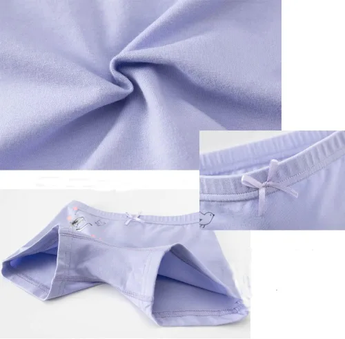 Vista 6 de Core Pretty Little Girls Cotton Boy Shorts Toddler Panties Baby Princess Underwear (Pack of 4)