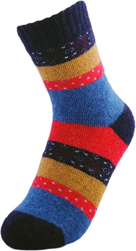 Vista 4 de JOYCA & Co. - 3-5 pares de calcetines de invierno gruesos de algodón de lana abrigada para mujer