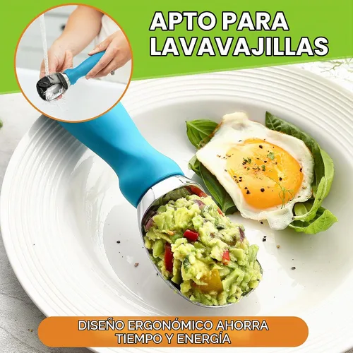 Vista 7 de Spring Chef - Cuchara para helado profesional, fuerte y resistente con mango cómodo, utensilio de cocina de primera calidad para masa de galletas