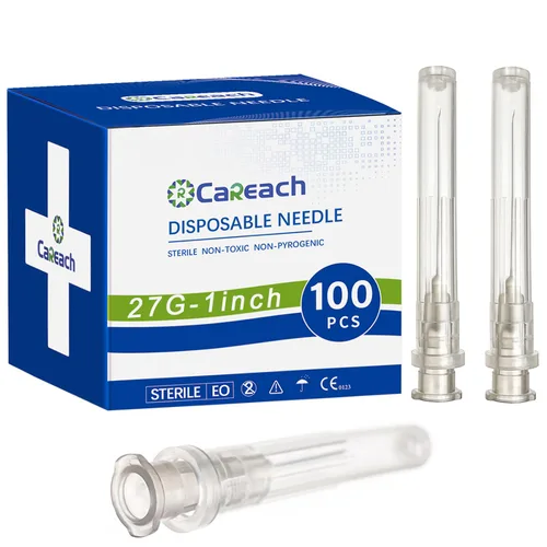 Vista 7 de 100 piezas 18 g 1 pulgada Aguja para Accesorios de Laboratorio Industrial, Medición y Relleno de Tintas Rellenar tintas, envueltas individualmente