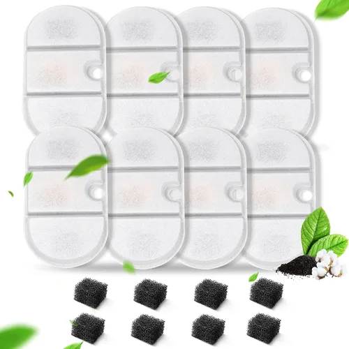 Vista 7 de 16 paquetes de filtros de repuesto para fuente de agua para gatos compatibles con la fuente de agua PETLIBRO Capsule para mascotas: PLWF002, 71