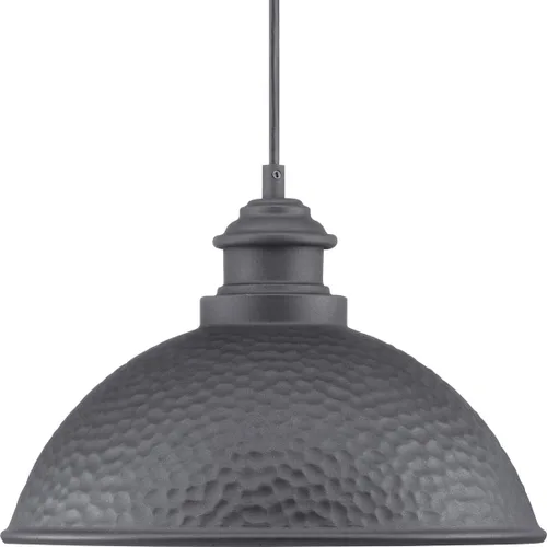 Vista 3 de Progress Lighting Englewood Collection - Farol colgante para exteriores con 1 luz, color negro