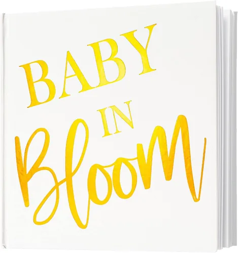 Vista 8 de Calculs Polaroid - Libro de invitados para baby shower, libro de imágenes para fiesta nupcial con diseño de Baby in Bloom, páginas en blanco