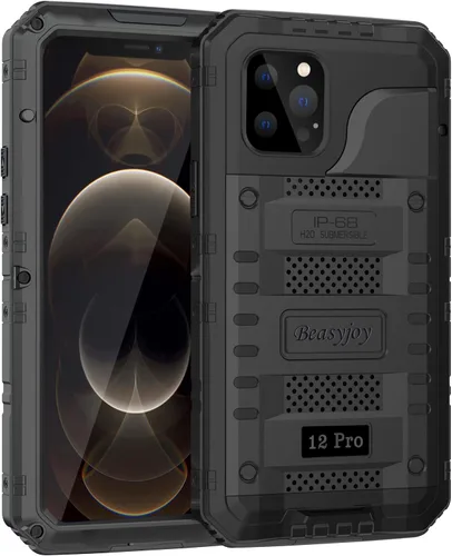 Vista 50 de Beasyjoy Funda para iPhone 12 - Impermeable, Grado Militar Resistente a Golpes con Protector de Pantalla Integrado, Protección Completa del Cuerpo