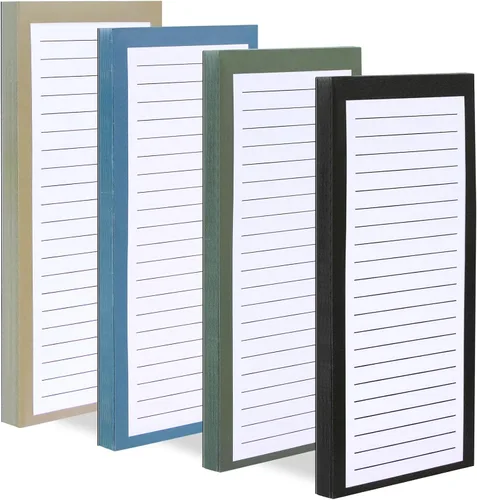 Vista 14 de 4 paquetes de blocs de notas magnéticos para nevera, gran almohadilla magnética para lista de comestibles para nevera, diseño completo con parte