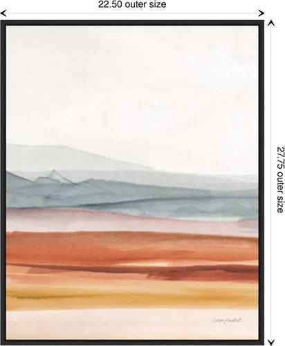 Vista 4 de Amanti Art Lienzo enmarcado para pared, 28 x 23 pulgadas, Sierra Hills 03 por Lisa Audit, lienzo enmarcado para pared, arte abstracto, decoración