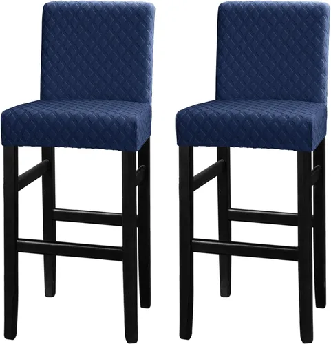 Vista 15 de Lellen - Fundas para taburete de bar de jacquard, fundas para silla de taburete de bar, fundas para silla de bar, fundas para taburete de bar