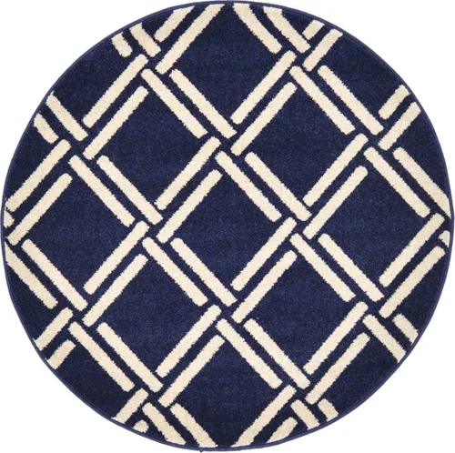 Vista 18 de Unique Loom Trellis Collection - Alfombra geométrica moderna azul marino (9 pies x 12 pies)