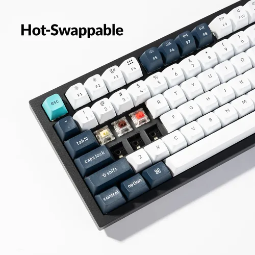 Vista 6 de Keychron Q6 Max QMKVIA Bluetooth Wireless 2.4 GHzUSB-C Teclado mecánico personalizado con cable, perilla programable de tamaño completo