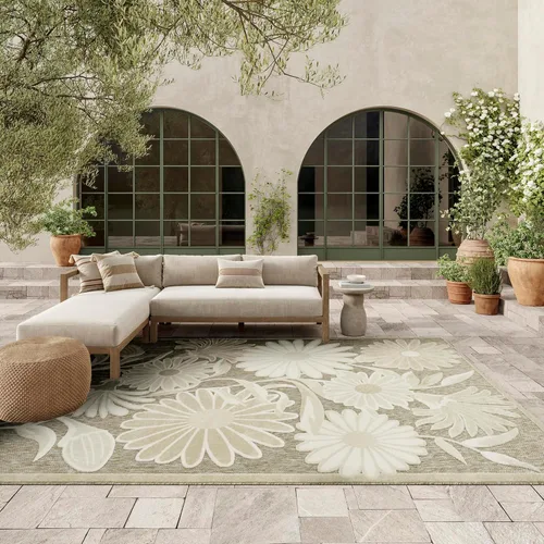 Vista 50 de Nourison Home Aloha - Alfombra beige de 2 pies 3 pulgadas x 12 pies, fácil de limpiar, no se desprende, para dormitorio, sala de estar, comedor