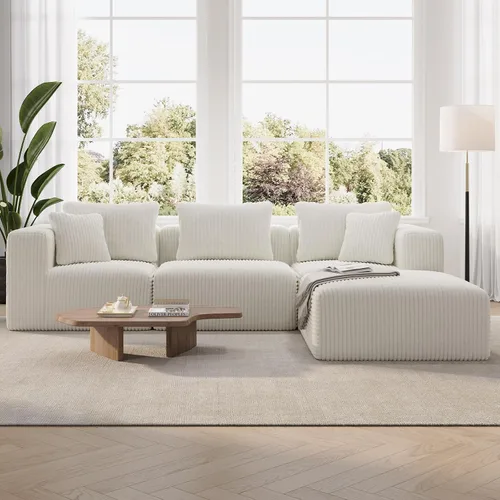 Vista 44 de Novilla - Sofá biplaza modular de 70.8 pulgadas, sofá modular de espacio pequeño, moderno sofá de nube con soporte Smarts Coil®, sofá seccional sin