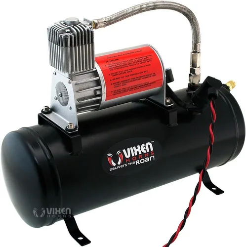 Vista 8 de Vixen Horns Kit de bocina de tren para camiones/coche/semi. Sistema completo a bordo: compresor de aire de 150 psi, tanque de 1.5 galones, 4