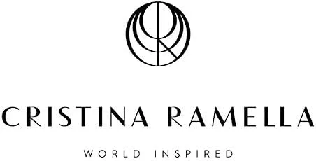 Vista 3 de Cristina Ramella, Pendientes colgantes de cadena Earth de 0.5 in para mujer, latón chapado en oro de 24 quilates Joyería inspirada en el mundo