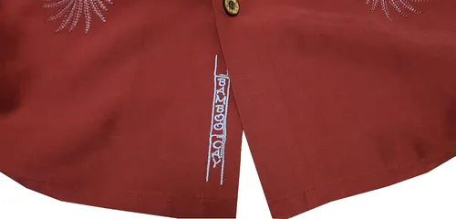 Vista 3 de Bamboo Cay Camisa Bordada Vertical Salamanca Hombre