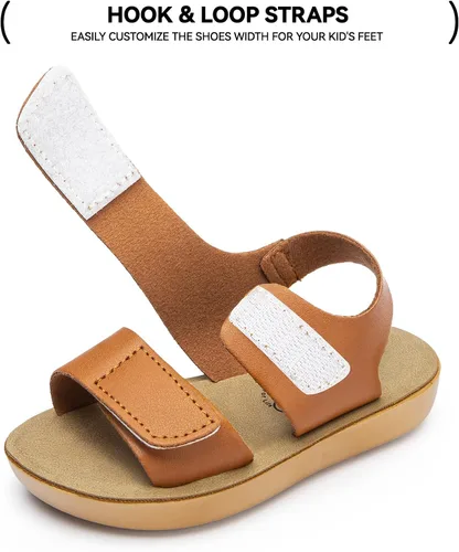 Vista 6 de Trary Sandalias de verano para bebés, niñas y niños, zapatos lindos para niños, sandalias ligeras con punta abierta, sandalias para la playa