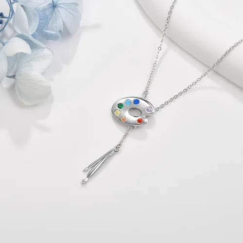 Vista 3 de CUPENDA Collar de plata de ley con colgante de zorroserpienteunicorniobúho en la lunaconejocaballo, joyería de regalo para mujeres, mamá, hermana