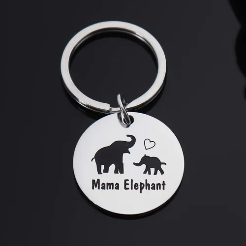 Vista 3 de Chenhua Mom Gifts - Llavero con elefante para mamá