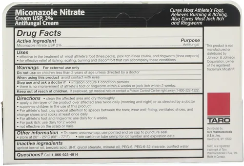 Vista 2 de Miconazole Nitrato 2% Crema Antifúngica 1 oz
