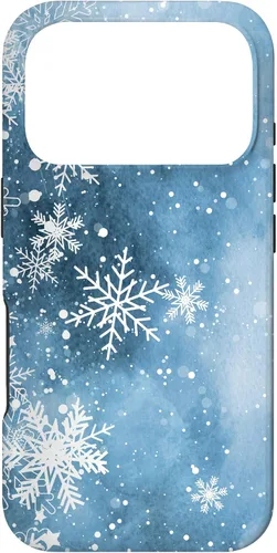 Vista 30 de Funda para iPhone 17 con diseño de copos de nieve con diseño de cristales helados