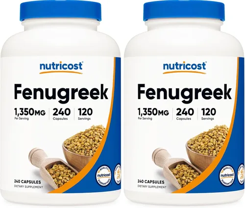 Vista 8 de Semillas Nutricost Fenugreek 0.026 oz; 200 cápsulas, 1 botella, 1