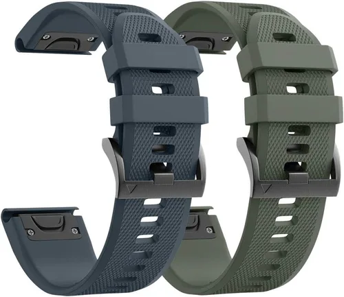 Vista 18 de ANCOOL Correa de reloj para Fenix 7X/Fenix 6X/Fenix 5X/Fenix 8 de 1.96 pulgadas, bandas de ajuste rápido de 1.024 in, compatibles con reloj Verde