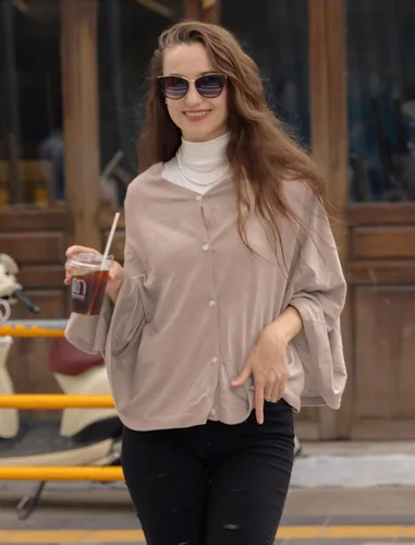 Vista 25 de MissShorthair Versatile Women's Shawl Wrap – Soft Knitted Poncho Cape Scarf for Fall Winter