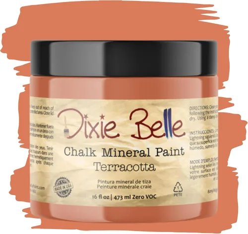 Vista 333 de Pintura para muebles con acabado de tiza Dixie Belle Paint Company - Amatista (4oz) - Pintura mineral de tiza chic púrpura profundo mate