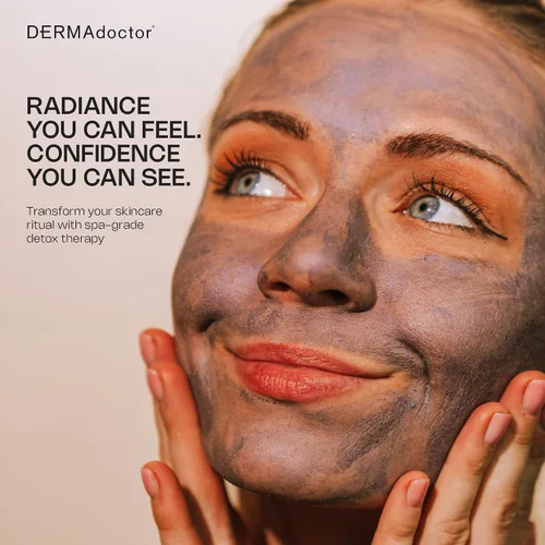 Vista 4 de DERMAdoctor Kakadu C - Máscara de desintoxicación de arcilla de amatista, 1.69 onzas líquidas 15-minute detox • Absorbs excess oil • Lactic-acid