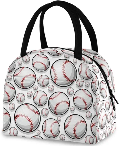 Vista 37 de Bolsa de almuerzo reutilizable para Halloween, colores arcoíris, murciélagos, estrellas, bolsa térmica aislada para el regreso a la escuela