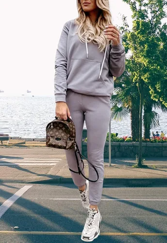 Vista 41 de Fixmatti Sudadera con capucha y bolsillos para mujer