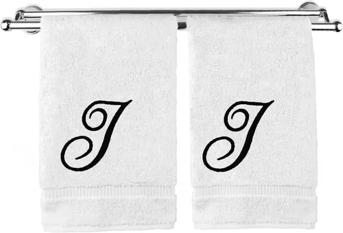 Vista 85 de Toalla de mano con monograma, regalo personalizado, 16 x 30 pulgadas, extra absorbente, 100% algodón turco, acabado de rizo suave, para baño, cocina