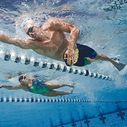 Vista 3 de Speedo PowerFlex Flyback - Traje de baño para mujer una sola piezaestampado y colores para equipos