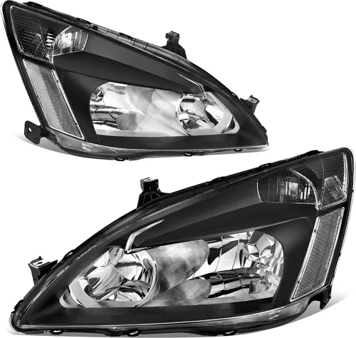 Vista 30 de oEdRo Switchback - Conjunto de faros delanteros LED compatibles con Accord 2003 2004 2005 2006 2007 DRL, par de repuesto con carcasa negra
