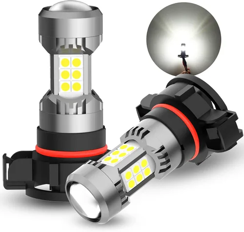 Vista 19 de Phinlion Bombillas LED antiniebla H10, 3200 lúmenes color azul hielo, súper brillantes PY20D 9145, focos antiniebla de repuesto para coches
