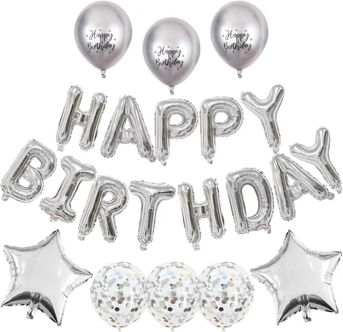Vista 8 de Globos de papel de aluminio rosa intenso de 16 pulgadas con confeti, 21 unidades, unisex, para niños y adultos