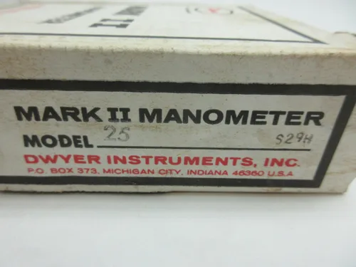 Vista 8 de DWYER Modelo 25 Mark II Manometer -0.05-0-3IN-H2O D599980