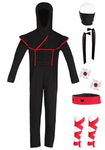 Vista 8 de Disfraz de ninja sigiloso para niños Multicolor