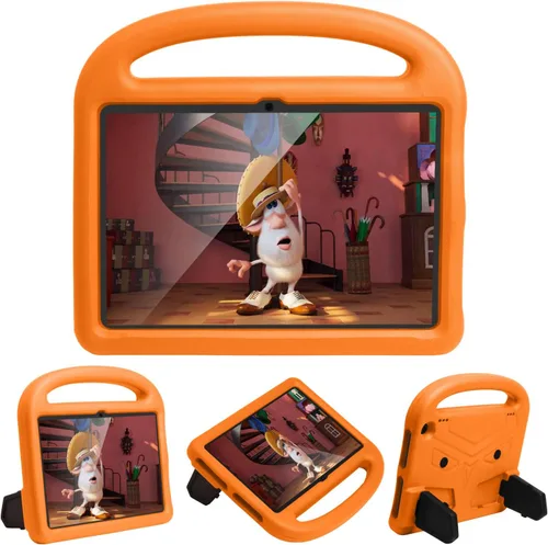 Vista 13 de Funda para tablet Kindle Fire 7 para niños (12.ª generación, versión 2022) con mango de pie de apoyo de forraje resistente, espuma EVA suave, a