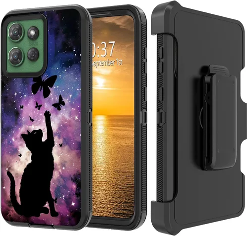 Vista 196 de Funda para Moto G Stylus 5G 2023 con funda de clip para cinturón y soporte, resistente de doble capa, resistente a prueba de golpes, para Motorola