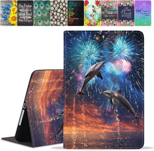 Vista 36 de Funda para Samsung Galaxy Tab A8 de 10.5 pulgadas (SM-X200/X205/X207), funda de piel sintética premium con función de encendido automático
