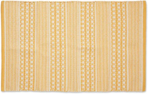Vista 13 de DII Colección Woven Rugs Tejida a mano, 2x3', rayas Dobby de alcachofa
