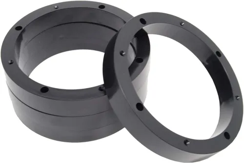 Vista 7 de 2 pares de anillos espaciadores de altavoz de plástico de 6.5" - Adaptador de montaje de instalación personalizada de rango medio para subwoofer