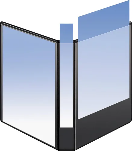 Vista 3 de Business Fuente 5 pulgadas Slant Anillo View Binder – Color Blanco, Blanco