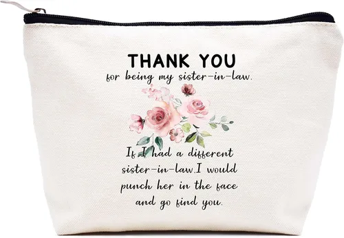 Vista 129 de LIBIHUA Bolsa de maquillaje para mujer, bolsa de cosméticos regalos para ella, bolsa de viaje femenina, Beige, 1 en mi era de Lacrosse Mom