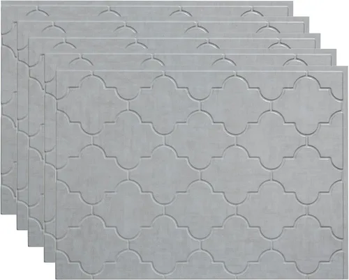 Vista 19 de FASÄDE Mónaco - Panel decorativo de vinilo para salpicaduras de 18 x 24 pulgadas en acero galvanizado (paquete de 5)