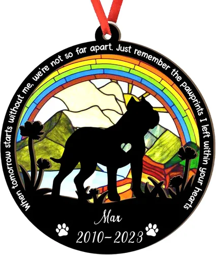 Vista 112 de Adorno personalizado para atrapasoles de sabueso afgano, adorno de Navidad de sabueso afgano, regalo para perro amante, sabueso afgano conmemorativo