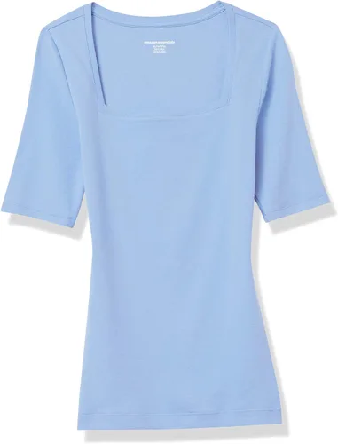 Vista 9 de Amazon Essentials - Camiseta de manga corta y cuello cuadrado para mujer